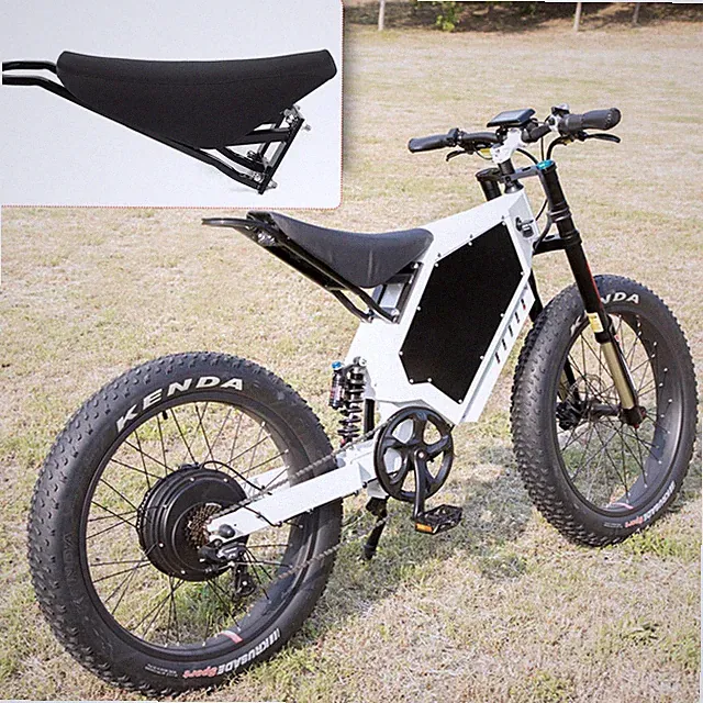 Stealth Bomber Electric Mountain Bike Beach Cruiser Motorcycle PU Saddle Seat US